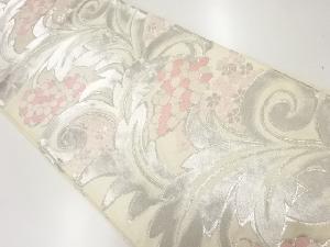 アンティーク　葡萄模様織出し袋帯（材料）